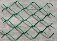 Steel 2''*2'' Hole 4 Foot Chain Link Fencing Green Diamond Court Yard Mesh