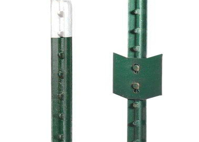 8&quot; Height Green Tee Studded Fence Post T Type