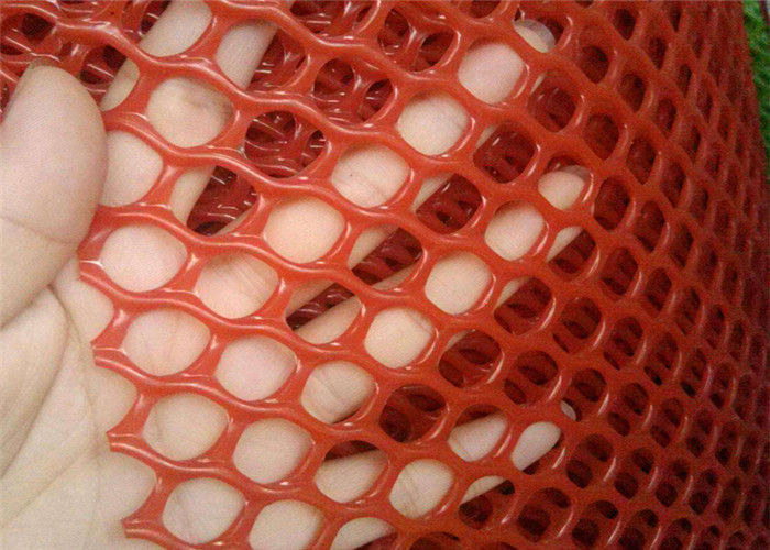 300g/M2 Plastic Mesh Netting Hexagonal Hole Red Poultry Breeding Plain