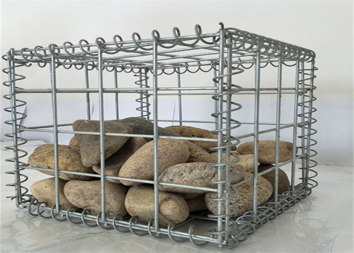 50x100mm Opening Mesh Galvanized Welded Gabion Box Stone Cage