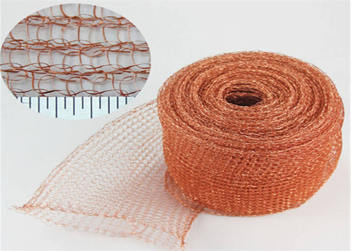 4 Wire Copper Knitted Wire Mesh For Distillation Copper