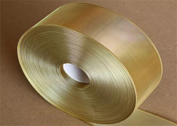 50mm 100mm Malleable Yellow Copper Mesh Tape Brass Mesh Screen