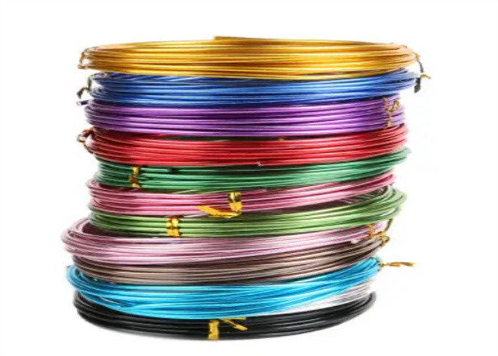 Bright Gold Color Small Coil Thin Painted Colored Steel Wire  0.4mm