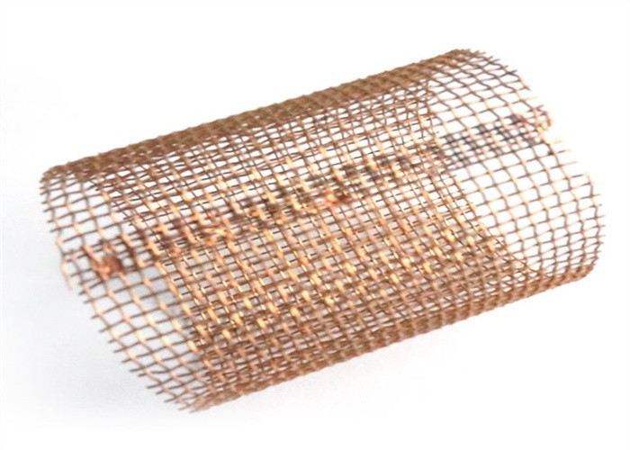 20 Mesh Aperture Grid Wire Mesh Tight Plain Weave Copper