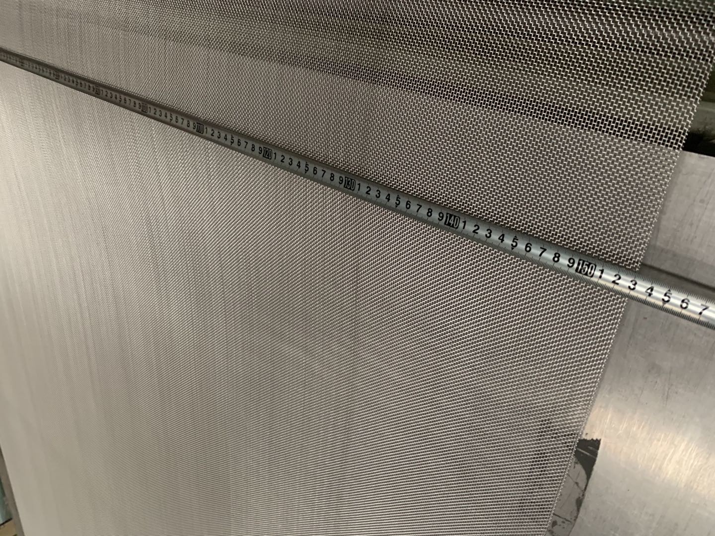 1.22meter width smooth surface Chemical Fiber Stainless Steel Screen Mesh