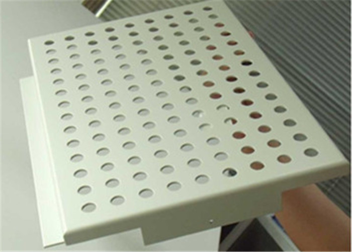 White Color Decorative Perforated Metal Stainless Steel Plate With Polished Surface