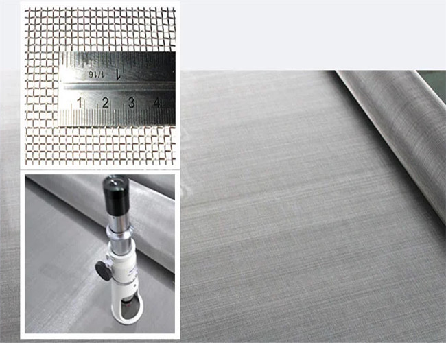 Square SS316L Industry Filter Stainless Steel Woven Mesh