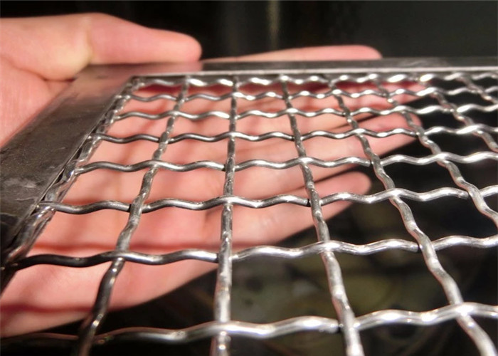 Food Grade 15mm Square Stainless Steel Crimped Mesh