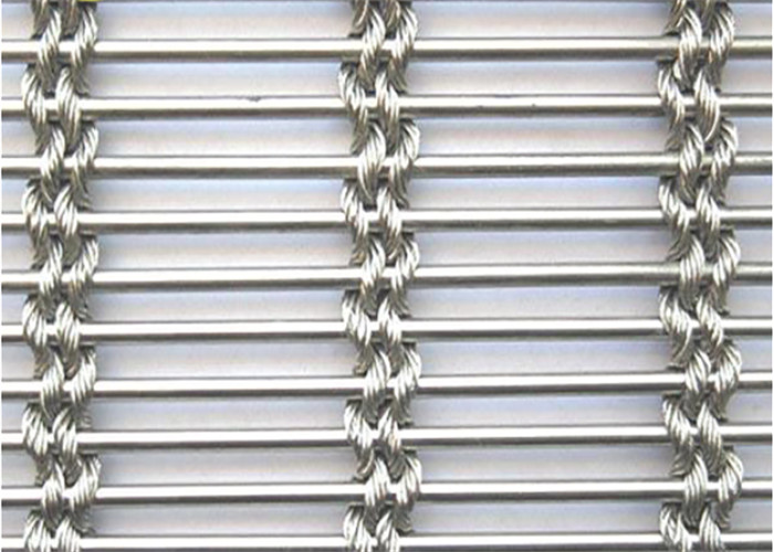 Woven Stainless Steel Architectural 2mm Wire Mesh Curtain