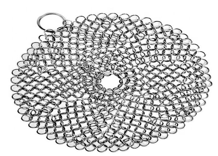 20mm Diameter Ss304 Ring Type Stainless Steel Chainmail Scrubber
