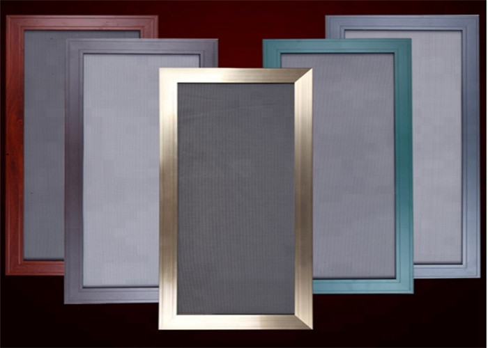 Aluminum Alloy Frame Window 304 10x10 Stainless Steel Woven Wire Mesh