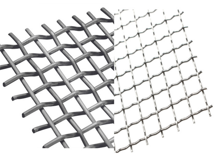 30mm Aperture High Carbon Steel 12.7mm Crimped Wire Mesh