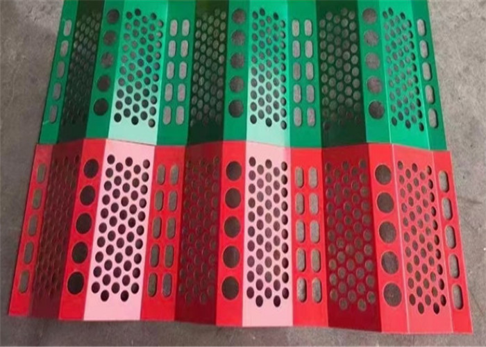 800mm Dust Wind Suppression Fence Green Perforated