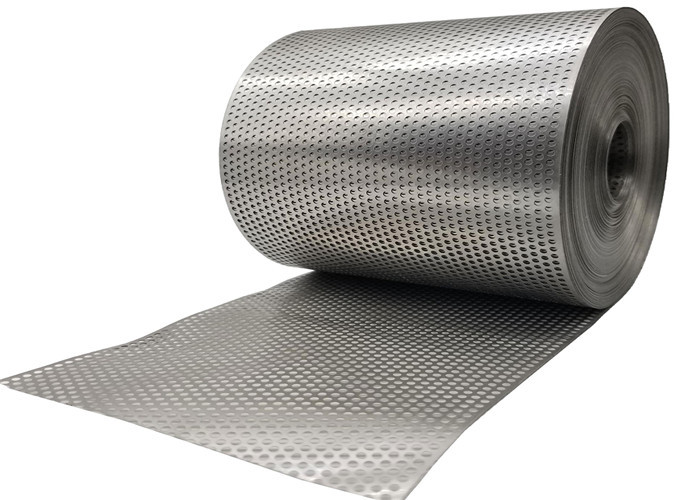 0.1mm Thickness Perforated Metal Mesh 2.5mm Nickel