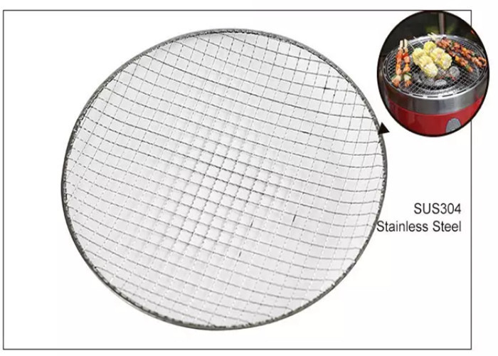 60cm Round 304 Stainless Steel Barbecue Mesh Bbq Grill