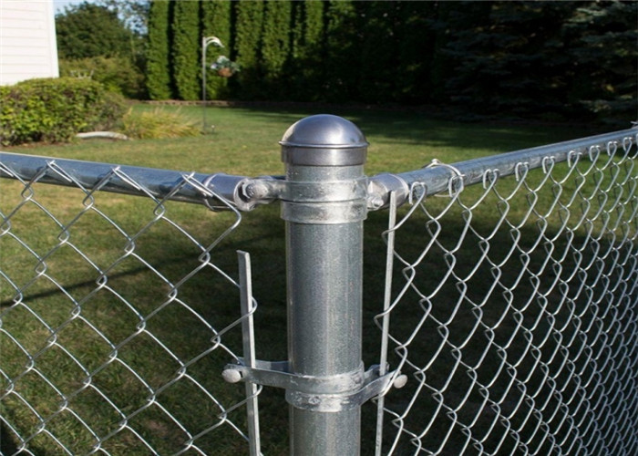 6 Foot Chain Link Wire Mesh Fence Hot Dipped Galvanized For Farm