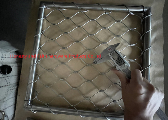 2mm Cable Diameter Helideck Nets 40mm Hole Size 316L