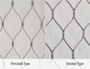 SS304 Grade Stainless Steel Wire Rope Mesh Wire Mesh 7 × 19 Type Prevent Suicide