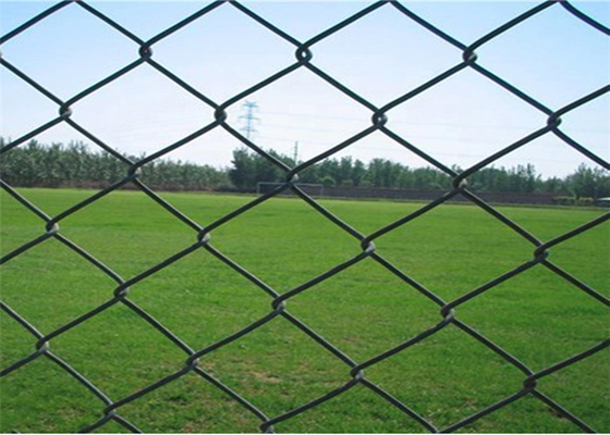 Green 6" Height 4 Foot Farm protect Pvc Coated Chain Link Fence
