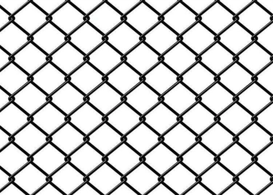 6ft Black Vinyl ODM Coated Chain Link Fence For Animal Enclosure